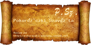 Pokoráczki Szavéta névjegykártya